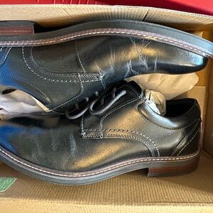 Nunn Bush Men's Westfield Lace Up Comfort Plain Toe Oxford Black Size: 8 NIB